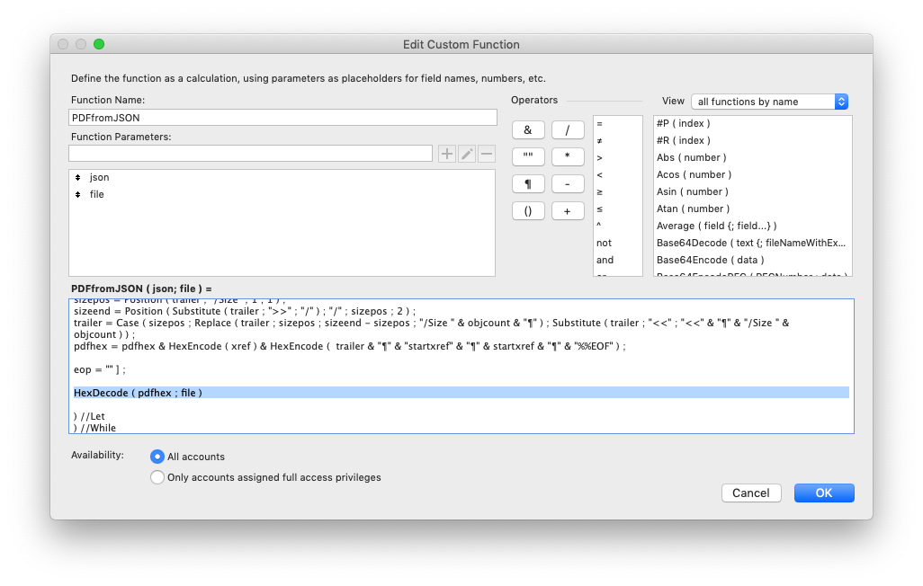 filemaker server side scripts