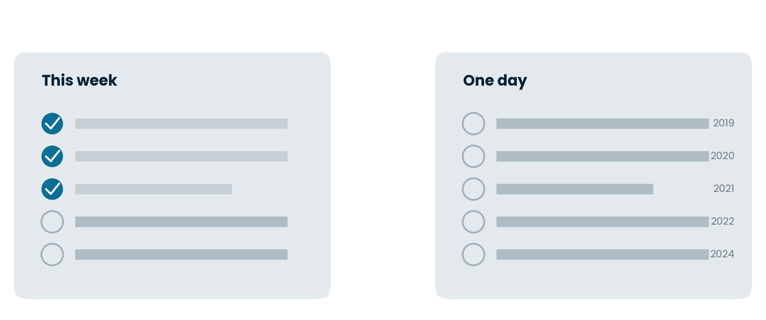 The list that moves, and the one that does not